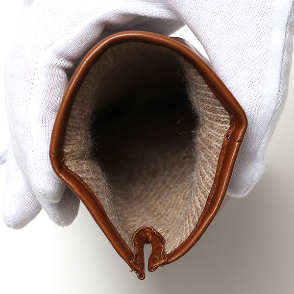  日本製 仔羊革 レディース 高級 三本山 カシミヤ 手袋 キャメル ブラウン 茶 茶色 本革 婦人 女性 グローブ ビジネス フォーマル 営業 仕事 スーツ プレゼント ギフト KURODA(クロダ) 