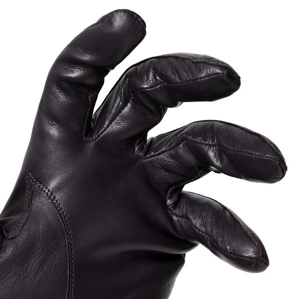  KURODA(クロダ) イタリア製 仔羊革 紳士 カシミヤ100％ 手袋 ブラック 黒 黒色 男性 メンズ 腕時計可 営業 仕事 ビジネス フォーマル ギフト プレゼント 化粧箱付き ラッピング対応