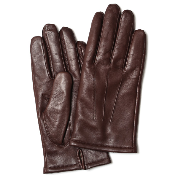 KURODA(クロダ) 羊革(イタリア製ラムスキン) メンズ 手袋 ブラウン