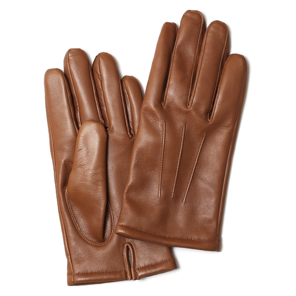 KURODA(クロダ) 羊革(イタリア製ラムスキン) メンズ 手袋 キャメル