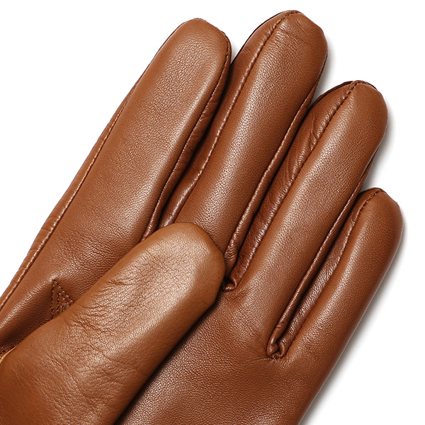 KURODA(クロダ) イタリア製 仔羊革 紳士 カシミヤ100% 手袋 キャメル ブラウン 茶 茶色 男性 メンズ 腕時計可 営業 仕事 ビジネス フォーマル ギフト プレゼント 化粧箱付き ラッピング対応