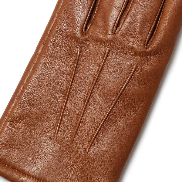 KURODA(クロダ) イタリア製 仔羊革 紳士 カシミヤ100% 手袋 キャメル ブラウン 茶 茶色 男性 メンズ 腕時計可 営業 仕事 ビジネス フォーマル ギフト プレゼント 化粧箱付き ラッピング対応