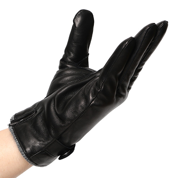  KURODA(クロダ) 日本製 仔羊革 メンズ 手袋 ブラック 黒 黒色 本革 男性 紳士 グローブ 営業 仕事 スーツ フォーマル ビジネス ギフト 化粧箱付き ラッピング対応