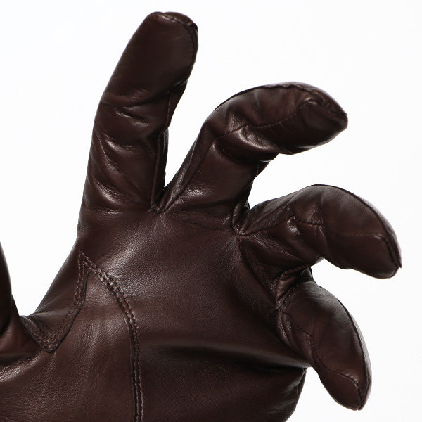  KURODA(クロダ) 日本製 仔羊革 メンズ 手袋 ダークブラウン ブラウン 茶 茶色 本革 男性 紳士 グローブ 営業 仕事 スーツ フォーマル ビジネス ギフト 化粧箱付き ラッピング対応