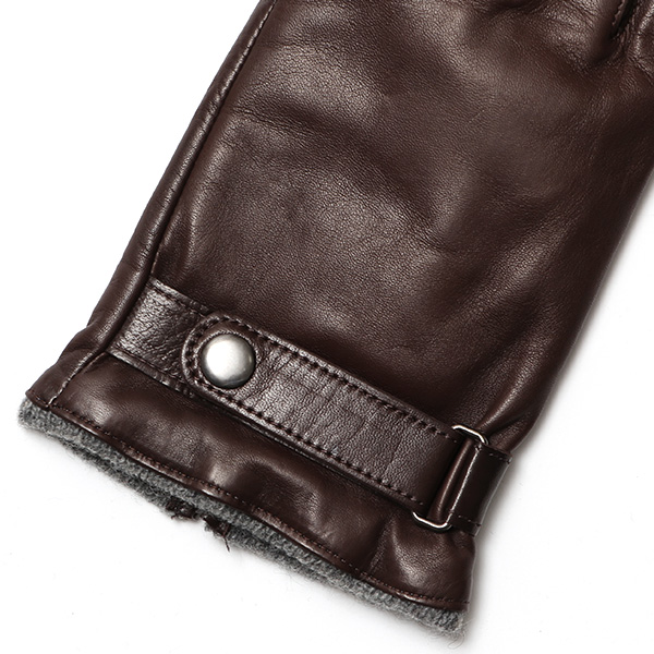  KURODA(クロダ) 日本製 仔羊革 メンズ 手袋 ダークブラウン ブラウン 茶 茶色 本革 男性 紳士 グローブ 営業 仕事 スーツ フォーマル ビジネス ギフト 化粧箱付き ラッピング対応