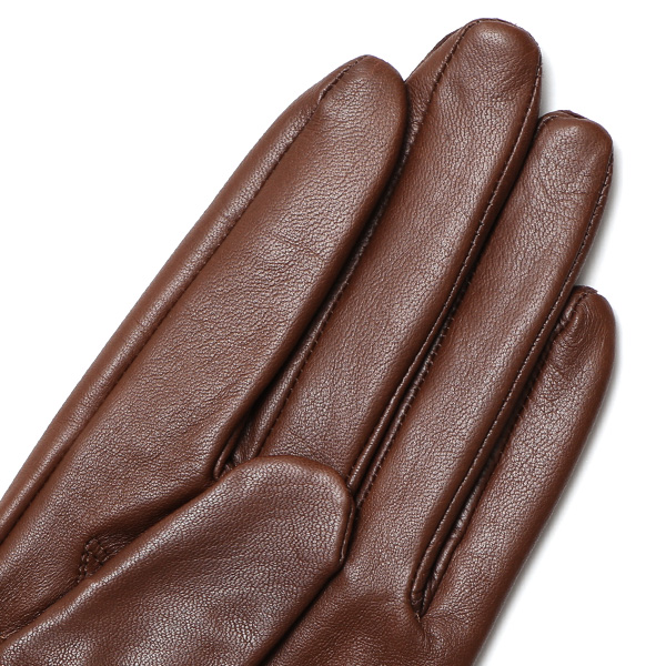  KURODA(クロダ) ラビットファー レディース 本革 手袋 ブラウン 茶 茶色 女性 婦人 天然 ファー付き グローブ おしゃれ 高級 皮 てぶくろ 日本メーカー ブランド