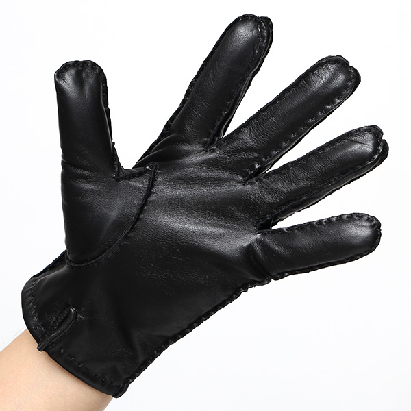 KURODA(クロダ) 本革 メンズ 手袋 ブラック 黒 黒色 スマホ ギフト ラッピング 化粧箱付き ラッピング対応 高級 おしゃれ 日本メーカー