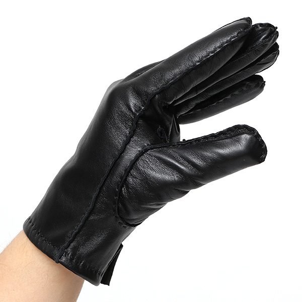 KURODA(クロダ) 本革 メンズ 手袋 ブラック 黒 黒色 スマホ ギフト ラッピング 化粧箱付き ラッピング対応 高級 おしゃれ 日本メーカー