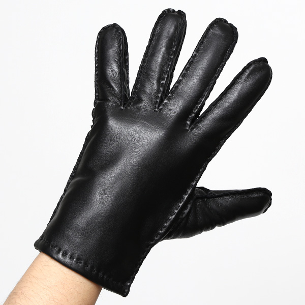 KURODA(クロダ) 本革 メンズ 手袋 ブラック 黒 黒色 スマホ ギフト ラッピング 化粧箱付き ラッピング対応 高級 おしゃれ 日本メーカー