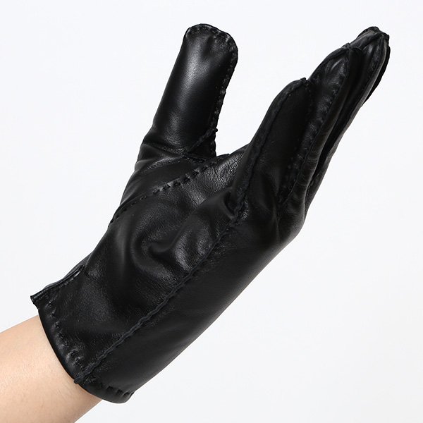 KURODA(クロダ) 本革 メンズ 手袋 ブラック 黒 黒色 スマホ ギフト ラッピング 化粧箱付き ラッピング対応 高級 おしゃれ 日本メーカー