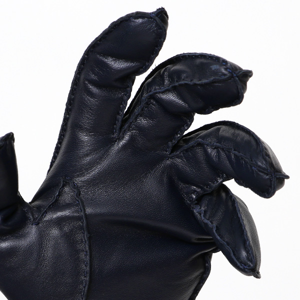 KURODA(クロダ) 本革 メンズ 手袋 ブルー ネイビー 青色 スマホ ギフト ラッピング 化粧箱付き ラッピング対応 高級 おしゃれ 日本メーカー