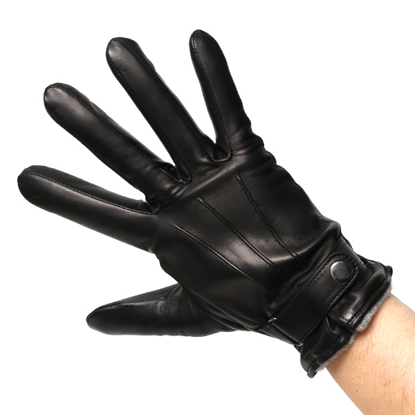  手袋 メンズ 本革 カシミヤ裏地 スマホ対応 箱付き 日本製 ブランド ブラック 黒 黒色 防寒 レザー 国産 グローブ オールレザー 仔羊革 クリスマス プレゼント ラッピング 通勤 通学 秋冬 カシミア 男性 大人 高級 KURODA(クロダ)