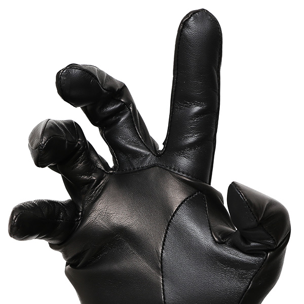  手袋 メンズ 本革 カシミヤ裏地 スマホ対応 箱付き 日本製 ブランド ブラック 黒 黒色 防寒 レザー 国産 グローブ オールレザー 仔羊革 クリスマス プレゼント ラッピング 通勤 通学 秋冬 カシミア 男性 大人 高級 KURODA(クロダ)