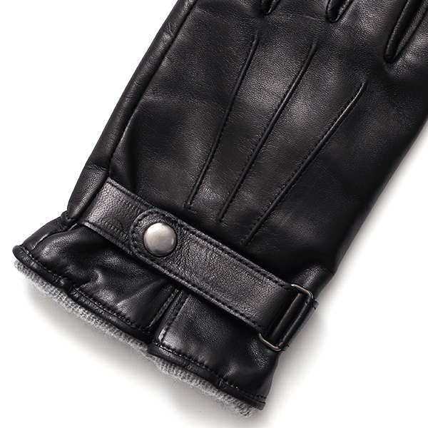  手袋 メンズ 本革 カシミヤ裏地 スマホ対応 箱付き 日本製 ブランド ブラック 黒 黒色 防寒 レザー 国産 グローブ オールレザー 仔羊革 クリスマス プレゼント ラッピング 通勤 通学 秋冬 カシミア 男性 大人 高級 KURODA(クロダ)