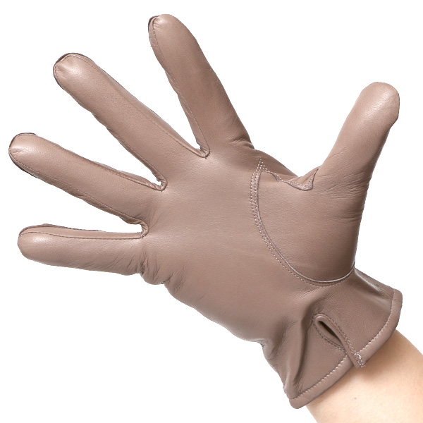  手袋 メンズ カシミヤ裏地 イタリア製仔羊革 国産 グレー グレイ 灰色 本革 レザー グローブ 防寒 KURODA(クロダ)