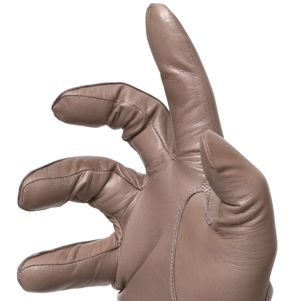  手袋 メンズ カシミヤ裏地 イタリア製仔羊革 国産 グレー グレイ 灰色 本革 レザー グローブ 防寒 KURODA(クロダ)