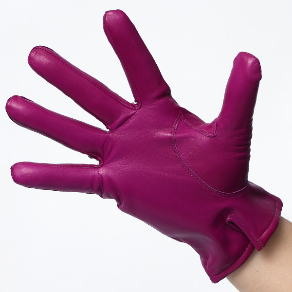  手袋 メンズ カシミヤ裏地 イタリア製仔羊革 国産 レッド ワイン 赤色 本革 レザー グローブ 防寒 KURODA(クロダ)