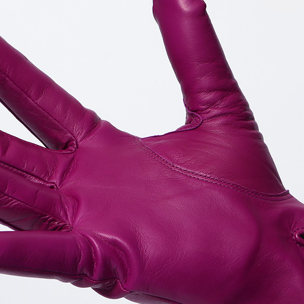  手袋 メンズ カシミヤ裏地 イタリア製仔羊革 国産 レッド ワイン 赤色 本革 レザー グローブ 防寒 KURODA(クロダ)