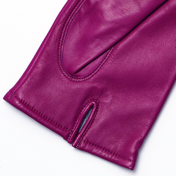  手袋 メンズ カシミヤ裏地 イタリア製仔羊革 国産 レッド ワイン 赤色 本革 レザー グローブ 防寒 KURODA(クロダ)