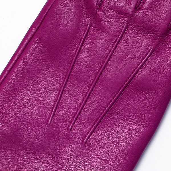  手袋 メンズ カシミヤ裏地 イタリア製仔羊革 国産 レッド ワイン 赤色 本革 レザー グローブ 防寒 KURODA(クロダ)