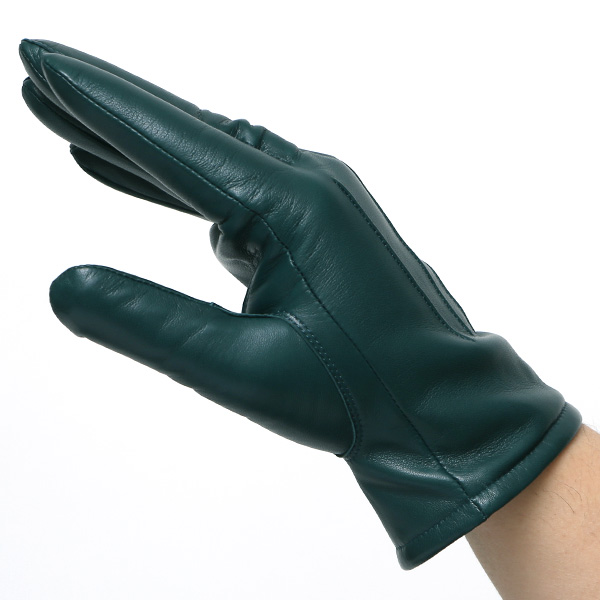  手袋 メンズ カシミヤ裏地 イタリア製仔羊革 国産 ブルー ネイビー 青色 本革 レザー グローブ 防寒 KURODA(クロダ)