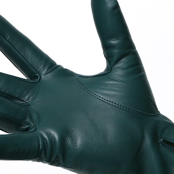  手袋 メンズ カシミヤ裏地 イタリア製仔羊革 国産 ブルー ネイビー 青色 本革 レザー グローブ 防寒 KURODA(クロダ)