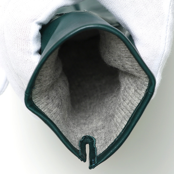  手袋 メンズ カシミヤ裏地 イタリア製仔羊革 国産 ブルー ネイビー 青色 本革 レザー グローブ 防寒 KURODA(クロダ)