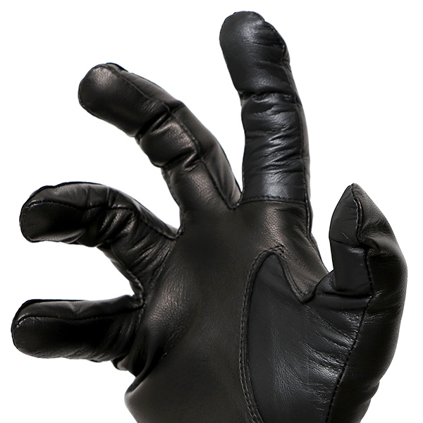  手袋 メンズ 本革 スマホ対応 カシミヤ裏地 ブラック 黒 黒色 仔羊革 日本製 レザー 防寒 グローブ ファッション スーツ フォーマル 通勤 キレイめ KURODA(クロダ)