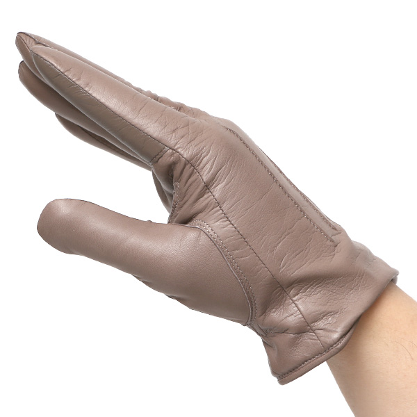  手袋 メンズ 本革 スマホ対応 カシミヤ裏地 グレー グレイ 灰色 仔羊革 日本製 レザー 防寒 グローブ ファッション スーツ フォーマル 通勤 キレイめ KURODA(クロダ)