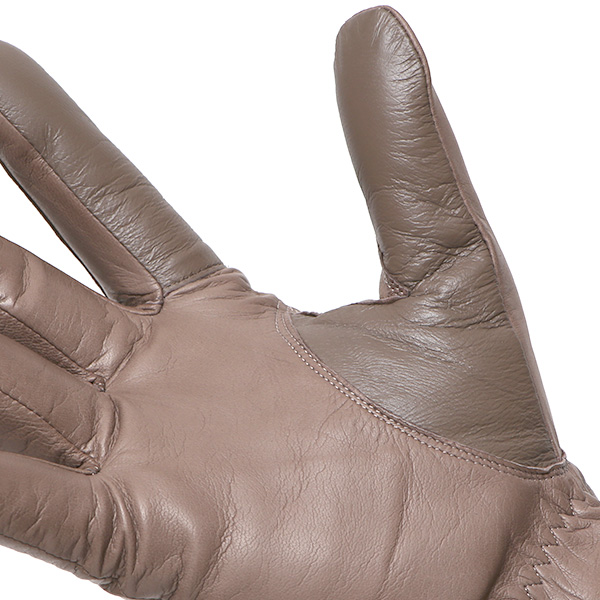  手袋 メンズ 本革 スマホ対応 カシミヤ裏地 グレー グレイ 灰色 仔羊革 日本製 レザー 防寒 グローブ ファッション スーツ フォーマル 通勤 キレイめ KURODA(クロダ)