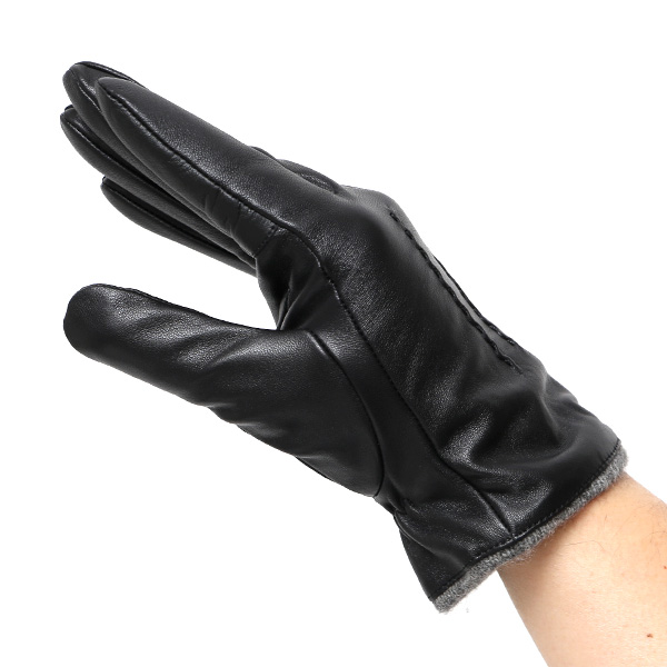  KURODA(クロダ) 手袋 メンズ 防寒 本革 スマホ対応 ブラック 黒 黒色 レザー グローブ 高級 夫 旦那 プレゼント ギフト 通勤 スーツ