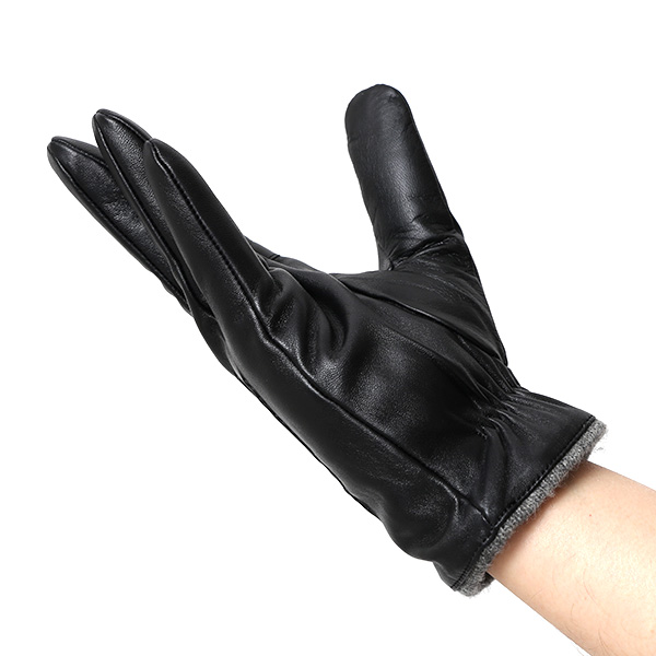  KURODA(クロダ) 手袋 メンズ 防寒 本革 スマホ対応 ブラック 黒 黒色 レザー グローブ 高級 夫 旦那 プレゼント ギフト 通勤 スーツ