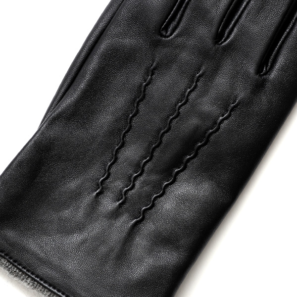  KURODA(クロダ) 手袋 メンズ 防寒 本革 スマホ対応 ブラック 黒 黒色 レザー グローブ 高級 夫 旦那 プレゼント ギフト 通勤 スーツ