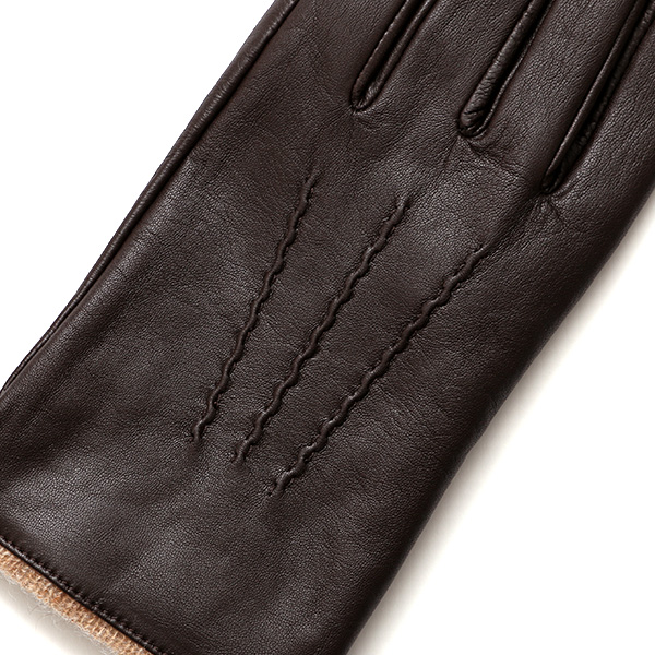  KURODA(クロダ) 手袋 メンズ 防寒 本革 スマホ対応 ダークブラウン ブラウン 茶 茶色 レザー グローブ 高級 夫 旦那 プレゼント ギフト 通勤 スーツ