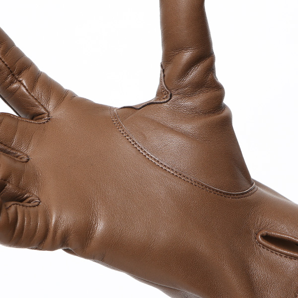 KURODA(クロダ) 革手袋 レディース カシミヤ裏地 ブラウン 茶 茶色 防寒 グローブ 本革 レザー ウィメンズ 女性 通勤 スーツ ビジネス キレイめ 高級