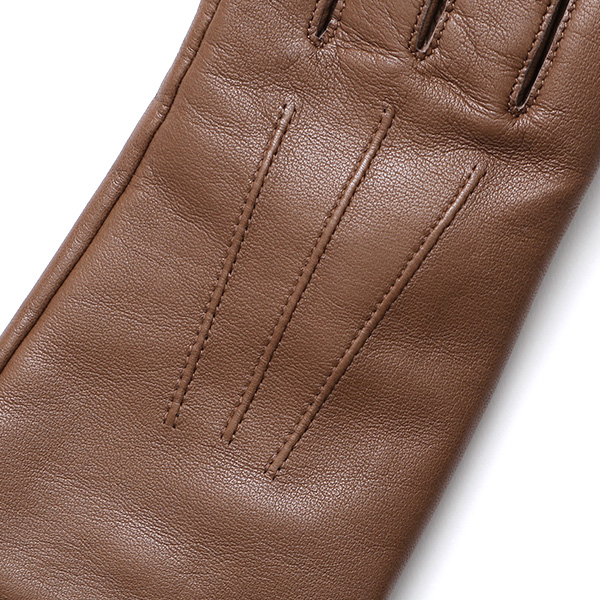 KURODA(クロダ) 革手袋 レディース カシミヤ裏地 ブラウン 茶 茶色 防寒 グローブ 本革 レザー ウィメンズ 女性 通勤 スーツ ビジネス キレイめ 高級