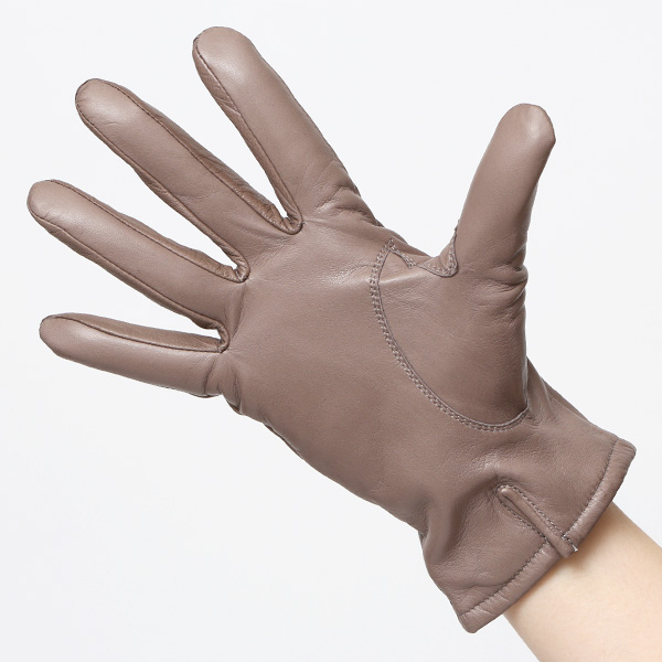  KURODA(クロダ) 革手袋 レディース カシミヤ裏地 グレー グレイ 灰色 防寒 グローブ 本革 レザー ウィメンズ 女性 通勤 スーツ ビジネス キレイめ 高級