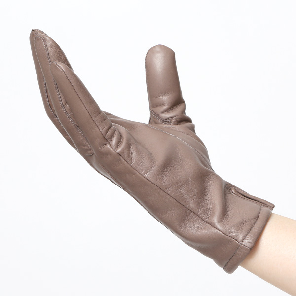  KURODA(クロダ) 革手袋 レディース カシミヤ裏地 グレー グレイ 灰色 防寒 グローブ 本革 レザー ウィメンズ 女性 通勤 スーツ ビジネス キレイめ 高級