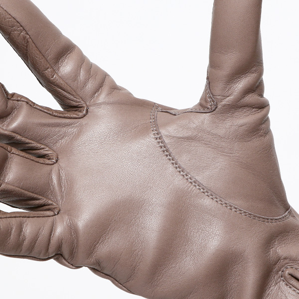  KURODA(クロダ) 革手袋 レディース カシミヤ裏地 グレー グレイ 灰色 防寒 グローブ 本革 レザー ウィメンズ 女性 通勤 スーツ ビジネス キレイめ 高級