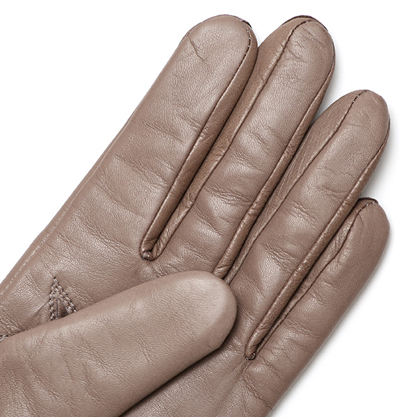  KURODA(クロダ) 革手袋 レディース カシミヤ裏地 グレー グレイ 灰色 防寒 グローブ 本革 レザー ウィメンズ 女性 通勤 スーツ ビジネス キレイめ 高級