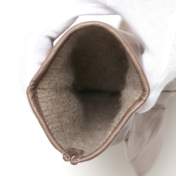  KURODA(クロダ) 革手袋 レディース カシミヤ裏地 グレー グレイ 灰色 防寒 グローブ 本革 レザー ウィメンズ 女性 通勤 スーツ ビジネス キレイめ 高級