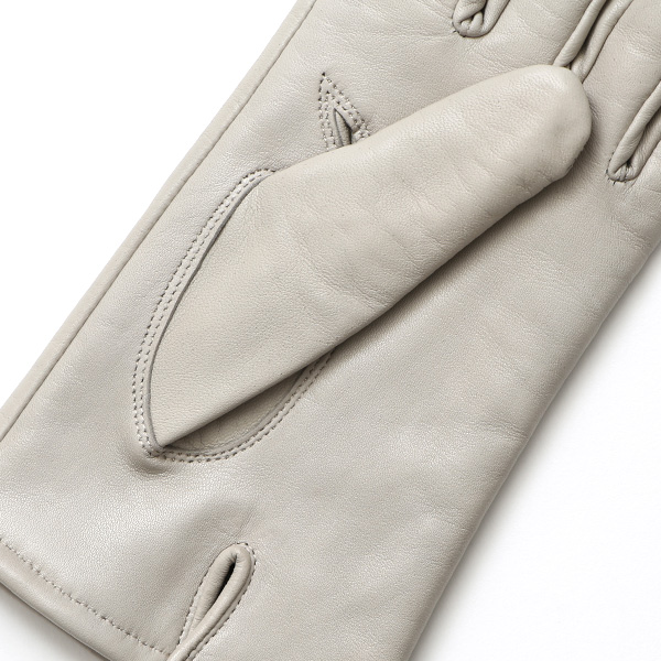  KURODA(クロダ) 革手袋 レディース カシミヤ裏地 ライトグレー グレー グレイ 灰色 防寒 グローブ 本革 レザー ウィメンズ 女性 通勤 スーツ ビジネス キレイめ 高級