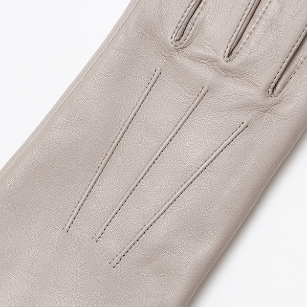 KURODA(クロダ) 革手袋 レディース カシミヤ裏地 グレー グレイ 灰色 防寒 グローブ 本革 レザー ウィメンズ 女性 通勤 スーツ ビジネス キレイめ 高級