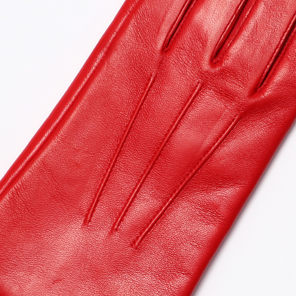  KURODA(クロダ) 革手袋 レディース カシミヤ裏地 レッド ワイン 赤色 防寒 グローブ 本革 レザー ウィメンズ 女性 通勤 スーツ ビジネス キレイめ 高級