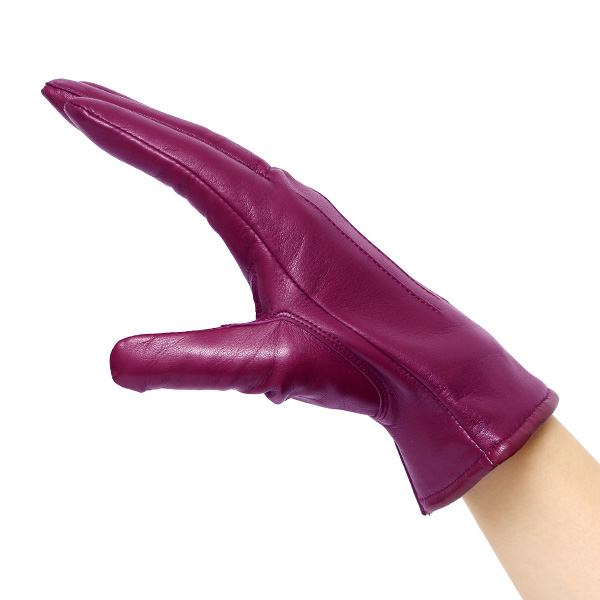  KURODA(クロダ) 革手袋 レディース カシミヤ裏地 レッド ワイン 赤色 防寒 グローブ 本革 レザー ウィメンズ 女性 通勤 スーツ ビジネス キレイめ 高級
