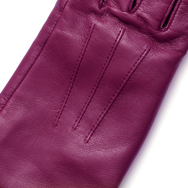  KURODA(クロダ) 革手袋 レディース カシミヤ裏地 レッド ワイン 赤色 防寒 グローブ 本革 レザー ウィメンズ 女性 通勤 スーツ ビジネス キレイめ 高級