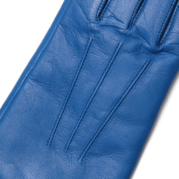 KURODA(クロダ) 革手袋 レディース カシミヤ裏地 ブルー ネイビー 青色 防寒 グローブ 本革 レザー ウィメンズ 女性 通勤 スーツ ビジネス キレイめ 高級