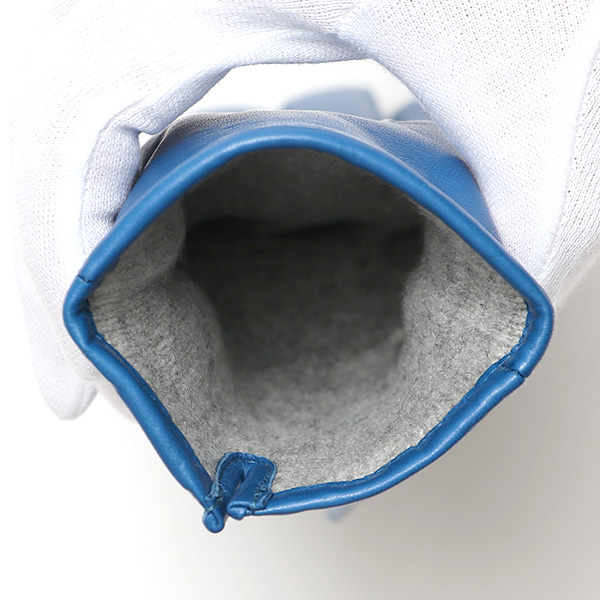 KURODA(クロダ) 革手袋 レディース カシミヤ裏地 ブルー ネイビー 青色 防寒 グローブ 本革 レザー ウィメンズ 女性 通勤 スーツ ビジネス キレイめ 高級