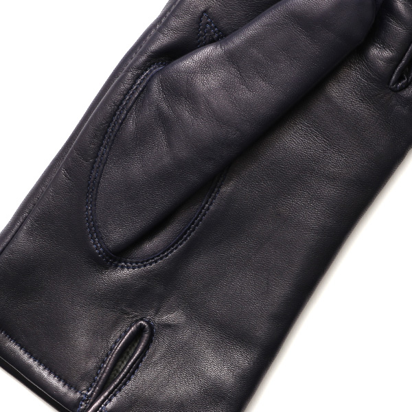  KURODA(クロダ) 革手袋 レディース カシミヤ裏地 ブルー ネイビー 青色 防寒 グローブ 本革 レザー ウィメンズ 女性 通勤 スーツ ビジネス キレイめ 高級