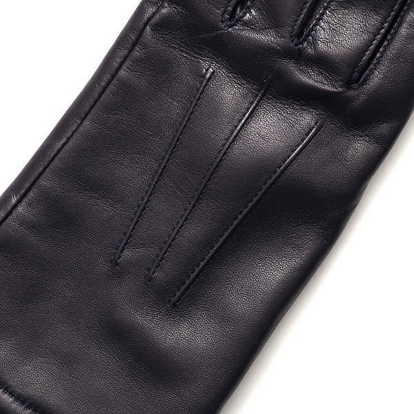  KURODA(クロダ) 革手袋 レディース カシミヤ裏地 ブルー ネイビー 青色 防寒 グローブ 本革 レザー ウィメンズ 女性 通勤 スーツ ビジネス キレイめ 高級